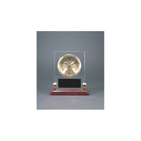 6.5" glass rectangle clock with engraving.... from ASI 92531 Unique Custom...