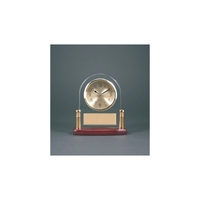 6.5" glass arch clock with engraving.... from ASI 92531 Unique Custom...