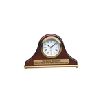 7.5" x 4.5" Rosewood Piano Finish Mantel Desk Clock