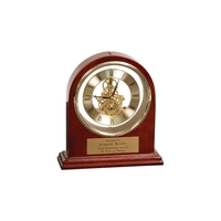 7.75" x 9" grand piano arch clock with engraving.... from ASI 92531 Unique...