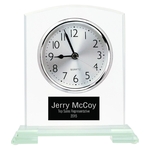 6.5" Square Arch Glass Clock