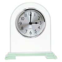 6.25" arch glass clock with engraving.... from ASI 92531 Unique Custom...