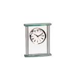 7" Square Glass Clock with Top
