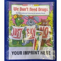 COLORING BOOK SET: We Don't Need Drugs educational coloring and activity......