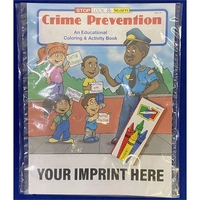 COLORING BOOK SET: Crime Prevention educational coloring and activity book...