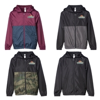 Independent Trading Co. Youth Lightweight Windbreaker Jacket