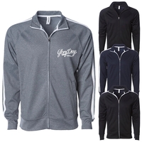 INDEPENDENT TRADING CO. UNISEX LIGHTWEIGHT POLY-TECH TRACK JACKET... from ASI...