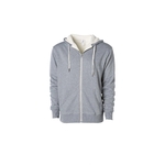 Unisex Heavyweight Sherpa Lined Heather Zip Hood