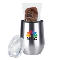 12 oz stainless steel dual wall stemless wine tumbler with plastic... from...