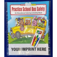 COLORING BOOK SET: Practice School Bus Safety coloring and activity book......