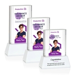 Merit VividPrint™ Award on Base - White