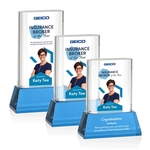 Merit VividPrint™ Award on Base - Sky Blue