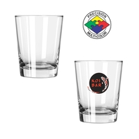 15oz clear glass double old fashioned short mixing pint glass... from ASI...