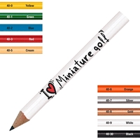 3 1/2" pencil un-tipped (without eraser) with #2 core is ideal... from ASI...
