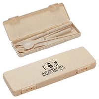 Portable Wheatstraw Tableware Set... from ASI 36730 Ariel Premium Supply Inc