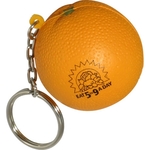 Orange Stress Reliever Key Chain