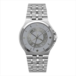 Silver Unisex Zurich Medallion Watch 34mm