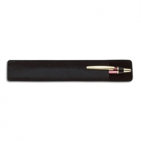 Black suede pouch for pens, rollerballs or pencils.. Price shown is... from...