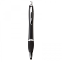 Plastic push-action pen with a soft capacitive stylus and a customized......