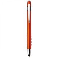 Heavyweight plastic push-action pen with a soft capacitive stylusPACKAGING...