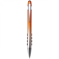Heavyweight plastic and metal push-action pen. For best imprint results,...