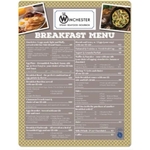 Menu, Flat (8.5" x 11")