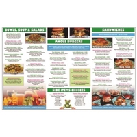 Menu, Tri-Fold Large (25" x 13")