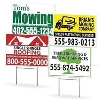 Screen printed or digitally printed yard signs.... from ASI 54322 FireSprint...