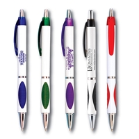 White Barrel, chrome accents and a translucent clip with a matching... from...