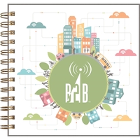 7" x 7" ClearView square notebook with poly front cover and... from ASI 91340...