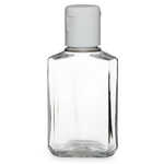 2 oz Clear PET Plastic Flip Top Cap Bottles