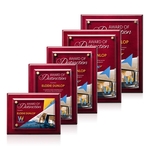 Caledon VividPrint™ Plaque - Rosewood/Gold