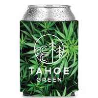 Collapsible Premium Foam Cannabis Can Cooler - Full Color