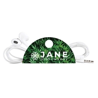 Taco Tech Cord Organizer with Button - Cannabis Design