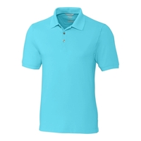 Men's polo with short sleeves, UPF 35+ protection, moisture-wicking...