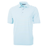 Men's polo with UPF 25+ protection, moisture-wicking performance, and...