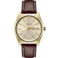 Men's Essential Watc, Light champagne sunray dial with gold accents.... from...