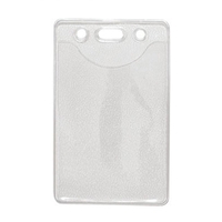 Vertical Clear Vinyl Badge Holder (Blank)
