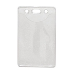 Vertical Clear Vinyl Badge Holder (Blank)