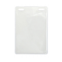 Clear vinyl vertical badge holder with 2 slot holes at the... from ASI 62088...