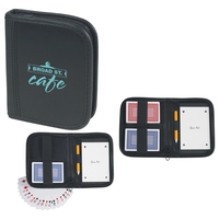 Playing card set with zippered closure.... from ASI 61125 Hit Promotional...