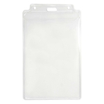 Vertical Clear Vinyl Badge Holder (Blank)