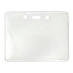 Horizontal Anti-Static Clear Vinyl Badge Holder (Blank)