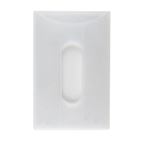 2.31" x 3.63" clear polypropylene badge holder with attachment slots.... from...