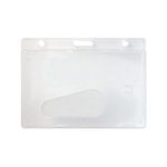 Horizontal Rigid Frosted Card Holder (Blank)