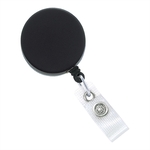 Heavy Duty Black/Chrome Combo Clip-on Badge Reel
