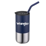 Aqueduct-I - 16 Oz. Bottle Tumblers with Straw