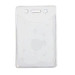 Premium Vinyl Vertical 2 Pocket Badge Holder 2.65" x 4.03"