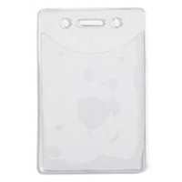 Vertical Clear Vinyl Badge Holder (Blank)