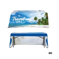 72" x 30" open back table throw made of 300D polyester... from ASI 67866...